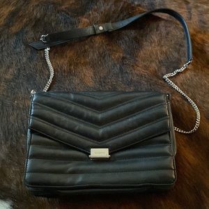 All Saints black crossbody purse